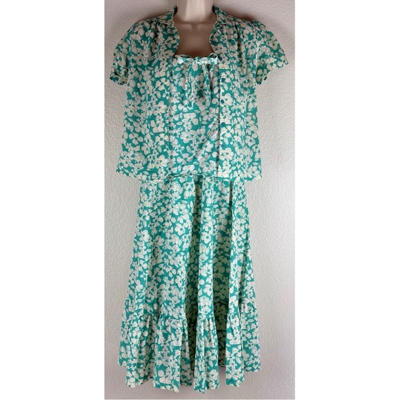 Prophecy Vintage Hawaiian Floral Print Skirt / Top Set, size XXS - Picture 11 of 16